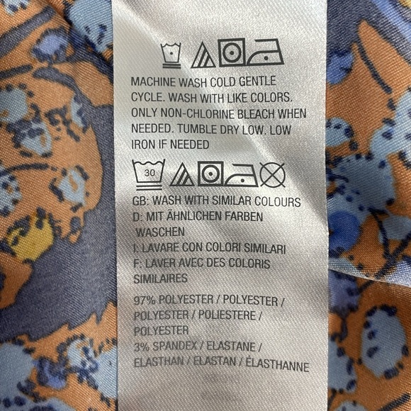 NWOT G.I.L.I. Got It Love It Long Sleeve Floral Bell Sleeve Blouse 8 - Picture 12 of 16